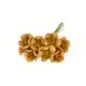 RAMILLETE CON 8 FLORES DECORACION 2.5 CM CAFE