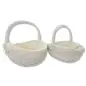 JUEGO DE 2 CESTAS MIMBRE OVALADAS BEIG