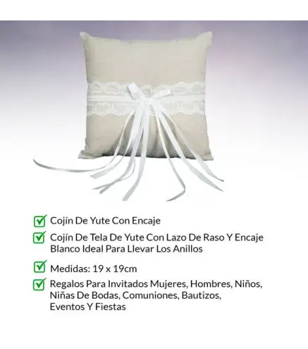COJÍN YUTE ALIANZA