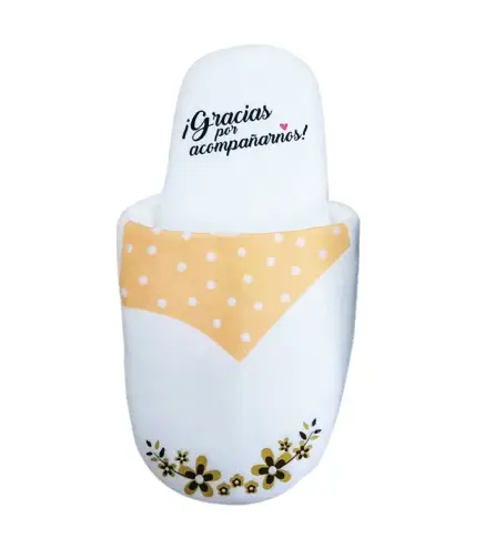 PANTUFLAS DE ALGODÓN MUJER -Talla 38