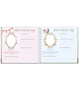 ÁLBUM DE FIRMAS NOVIOS RETRO