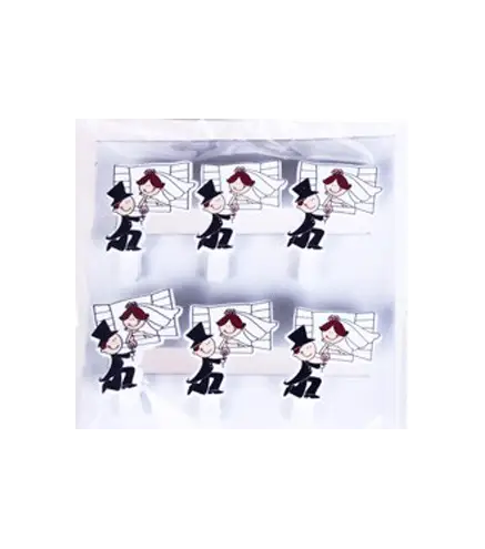 PACK 6 PINZAS NOVIOS MADERA