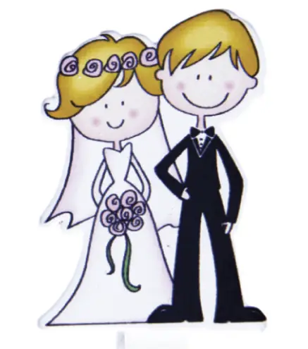 PACK 6 PINZAS NOVIOS MADERA