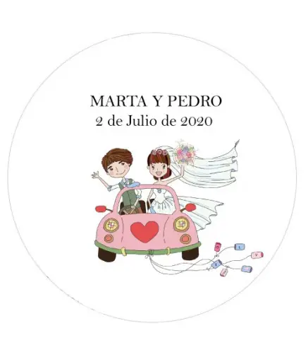 LOTE 24 PEGATINAS REDONDAS PERSONALIZABLES