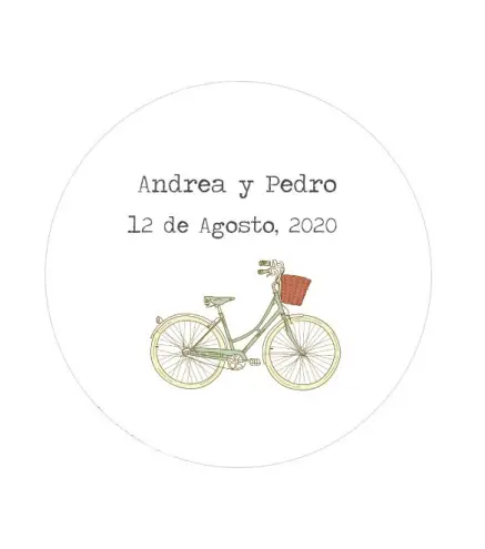 LOTE 24 PEGATINAS REDONDAS PERSONALIZABLES