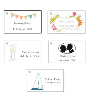 LOTE 25 TARJETAS PRECORTADAS PERSONALIZADAS