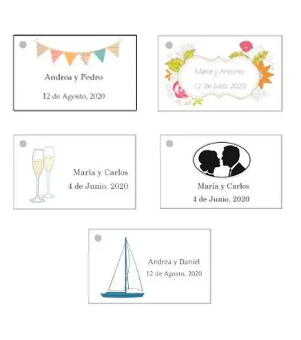 LOTE 25 TARJETAS PRECORTADAS PERSONALIZADAS