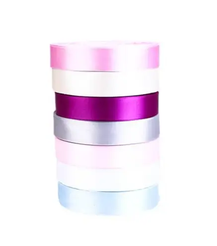 CINTA SATEN 2 CARAS 25 ML. 46 METROS POR ROLLO