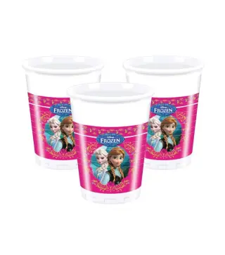 PACK DE 9 VASOS DE PLÁSTICO FROZEN