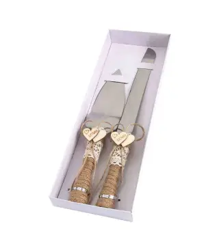 SET DE CUCHILLO Y PALA KRAFT BODA