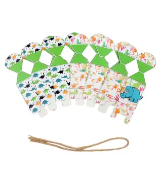 LOTE DE 12 BOLSAS CARTÓN FIESTA DINOSAURIOS