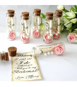 LOTE DE 12 PROBETA DE CRISTAL CON TAPÓN DE CORCHO