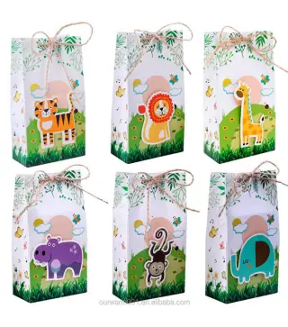 SET 12 CAJAS ANIMALES SELVA
