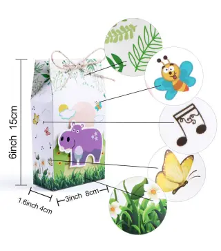 SET 12 CAJAS ANIMALES SELVA