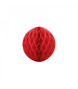POMPONES NIDO 20CM ROJO