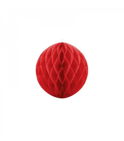 POMPONES NIDO 20CM ROJO