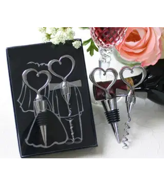 SET VINO UNIÓN DE CORAZONES