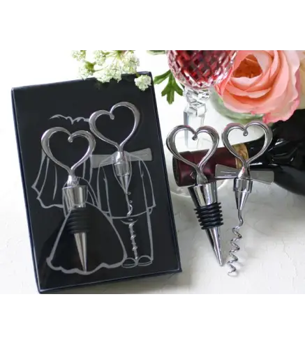 SET VINO UNIÓN DE CORAZONES