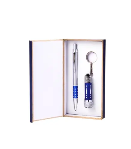 SET BOLIGRAFO + LLAVERO LINTERNA EN CAJA