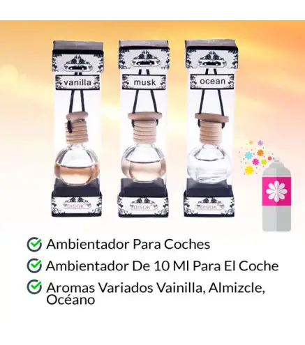 FRAGANCIA AMBIENTADOR PARA COCHE
