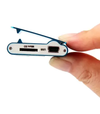 MP3 PLAYER CLIP + AURICULARES + CABLE USB EN CAJA