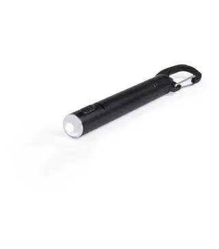 LLAVERO BOLÍGRAFO + LINTERNA NEGRO