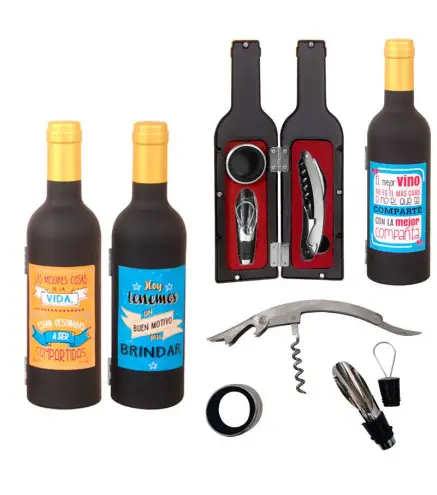 SET DE 3 PIEZAS DE VINO "LAS MEJORES COSAS"