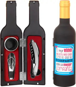 SET DE 3 PIEZAS DE VINO "LAS MEJORES COSAS"