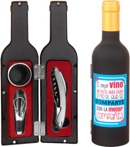 SET DE 3 PIEZAS DE VINO "LAS MEJORES COSAS"