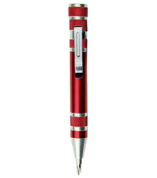 MULTIHERRAMIENTAS METAL CON 6 ACCESORIOS ROJO