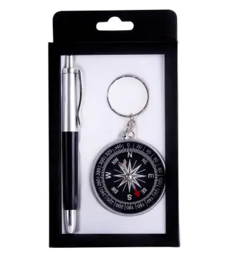 BOLÍGRAFO + BRÚJULA EN CAJA PVC