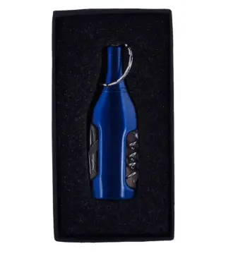 LLAVERO BOTELLA NAVAJA + MULTIUSOS EN CAJA