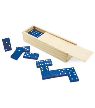 DOMINO DE MADERA AZUL