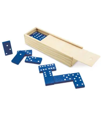 DOMINO DE MADERA AZUL