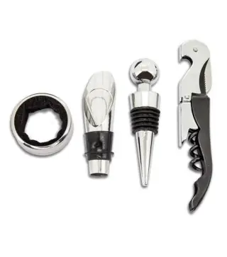 SET DE VINO "ELEGANCE" 4 PIEZAS