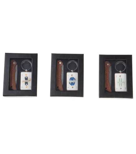 SET NAVAJA + LLAVERO EN ESTUCHE DE REGALO CARTAMEN