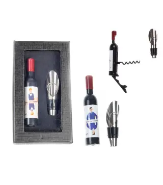 SET SACACORCHOS MAGNÉTICO + TAPÓN DE VINO CARTAMEN