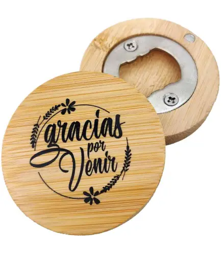 ABREBOTELLAS IMANTADO BAMBÚ NATURAL FRASE