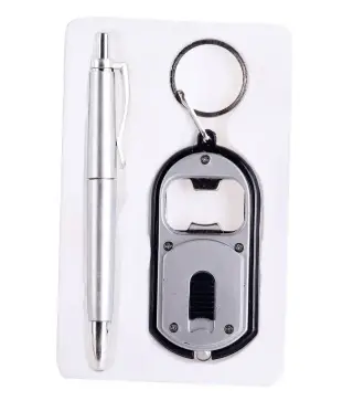 CAJA 450 BOLÍGRAFOS + LLAVERO LINTERNA Y ABRIDOR