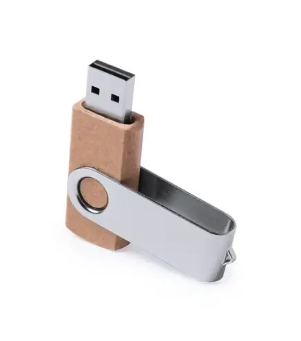 LOTE 25 USB CARTÓN RECICLADO 16 GB EN ESTUCHE