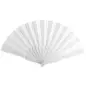 ABANICO DE TELA Y PVC PRESENTADO EN CAJA BLANCO