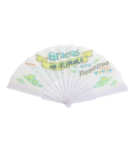 CAJA 500 ABANICOS TELA "FRASES"