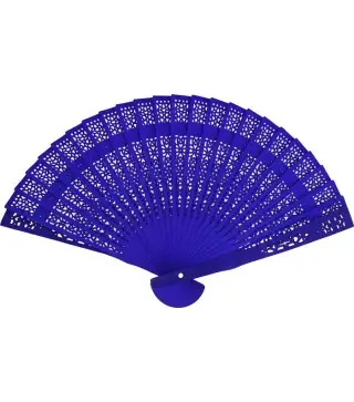 CAJA DE 600 ABANICOS DE MADERA CALADO