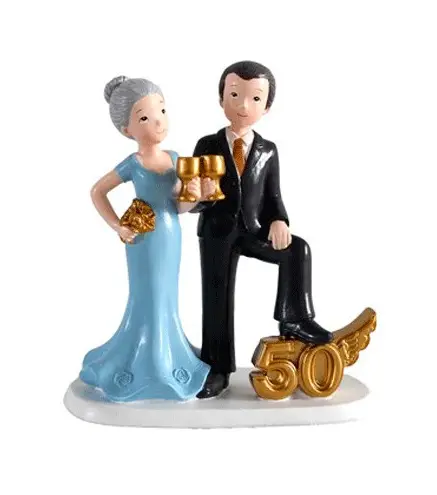 FIGURA PASTEL 50 ANIVERSARIO COPAS