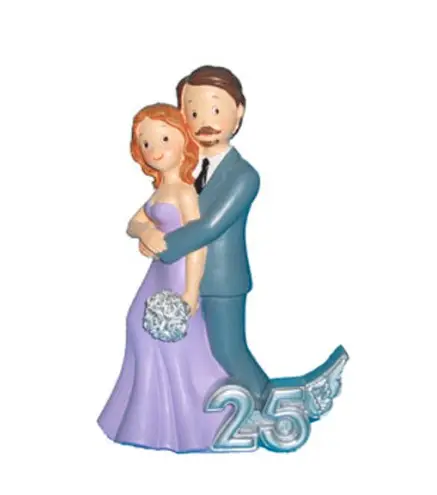 FIGURA PASTEL 25 ANIVERSARIO ABRAZO