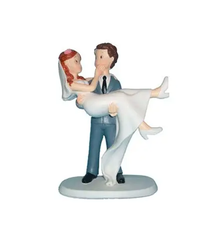 FIGURA PASTEL NOVIOS EN BRAZOS