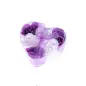 6 FLORES DE JABON PRESENTADAS EN ESTUCHE CORAZON