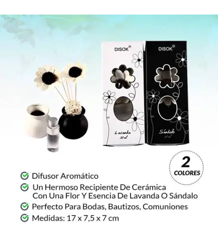 DIFUSOR AMBIENTADOR DE AROMAS "FLORES"