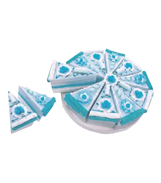 SET 10 CAJAS PORCIÓN PASTELITO + DISPLAY AZUL