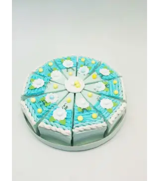 SET 10 CAJAS PORCIÓN PASTELITO + DISPLAY AZUL